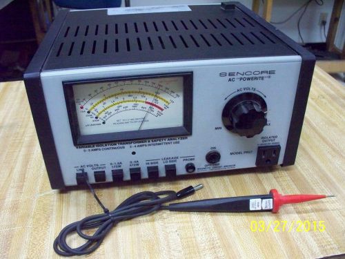 Sencore PR57 Variable Isolation Transformer &amp; Safety Analyzer w/Leakage Probe