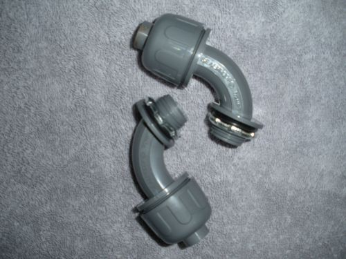 Liquid Tight  Connectors (2) New 1/2&#034; 90 Degree Nylon Non-Metallic SOUTHWIRE