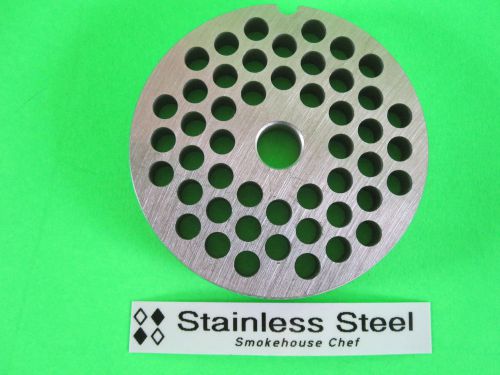 #12 x 1/4&#034; 6mm s/s meat grinder chopper lem cabelas &amp; many others disc plate for sale