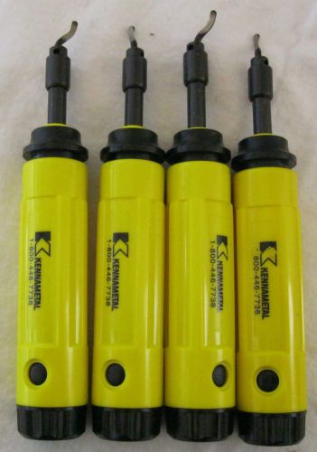 4X KENNAMETAL EDGE DE-BURRING TOOL HANDLES &#034;EXTENDIBLE SHAFT&#034;