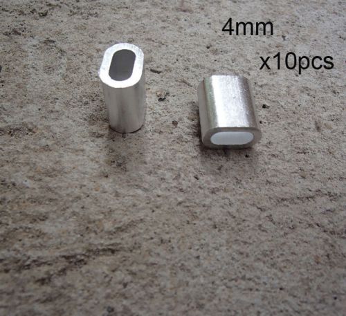 10pcs 4mm Aluminium Ferrule for Crimping Wire Rope