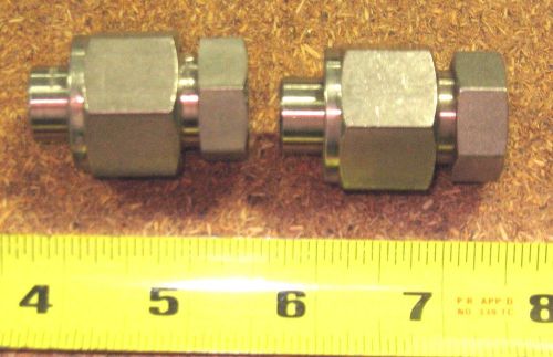 LOT OF 2 SWAGELOK High-Pressure Stainless Steel Threaded Pipe Fittings 1/8&#034; NPT