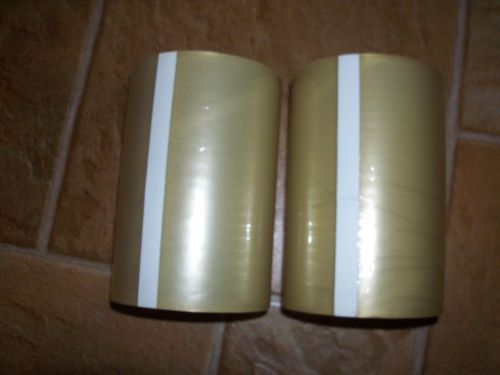 LOT OF 2 INDUSTRIAL SIZE PACKING TAPE 6 INCHES WIDE, 72 YARDS EACH ROLL.