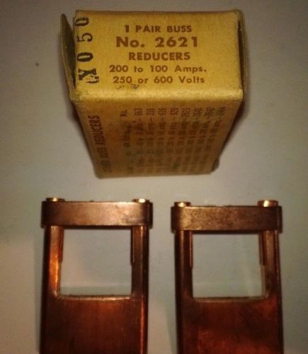 3 Pr NIB Copper Fuse Reducers ~ Buss #2621 ~ 70-100  fits 200 ~ Steampunk Look!