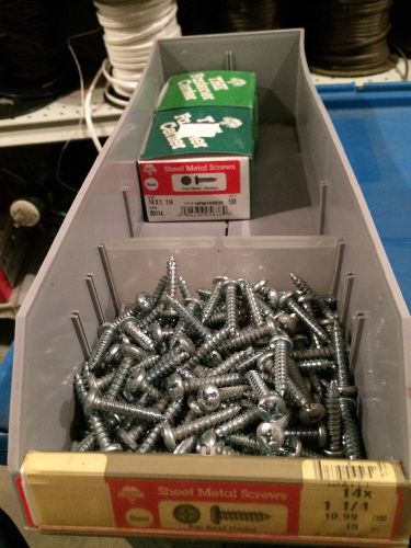 Lot Of 100 Pan Head Phillips Sheet Metal Screws 14 X 1 1/4&#034;