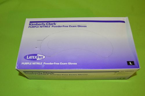 KIMBERLY-CLARK 55083 PURPLE NITRILE* Exam Gloves Large - Box 100