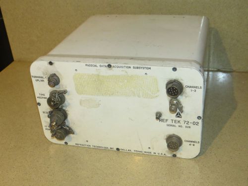 REF TEK 72-02 PASSCAL SEISMIC RECORDER DATA ACQUISITION UNIT SUBSYSTEM