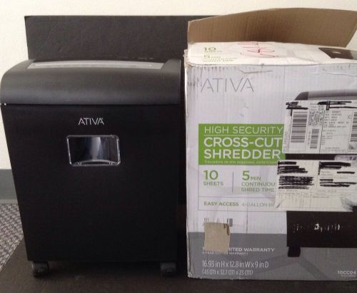 Ativa High Security Cross-cut Shredder 10CC04