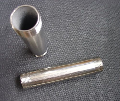 STAINLESS STEEL NIPPLE 3/8&#034; NPT x 12&#034; LONG PIPE NP-037-120