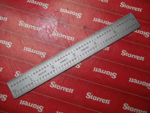 STARRETT 6&#034; SCALE 4R GRAD MACHINIST TOOLS C604RE MILL MITUTOYO MIC 657 436 196