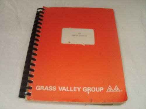 Grass Valley Group Control Interface 1600 Instruction Manual