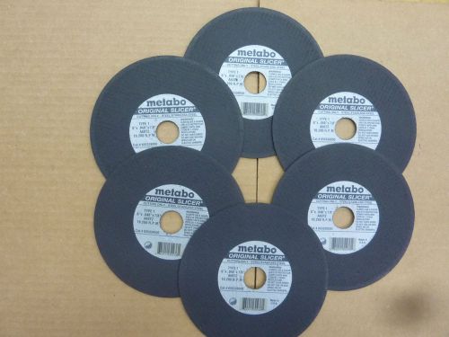 Lot of 6 Metabo Slicer Cutoff Wheels    6&#034; x .040&#034; x  7/8&#034;