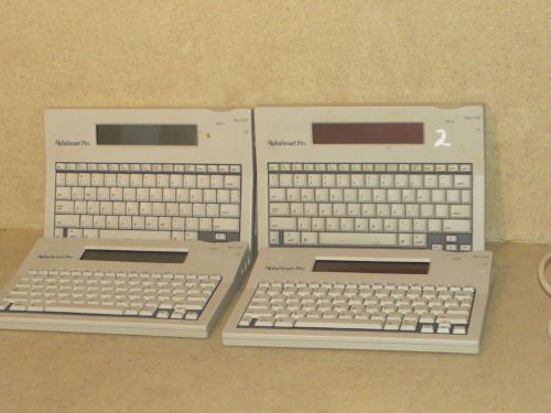 ^^ ALPHASMART PRO ALF-C01 PORTABLE KEYBOARD / WORD PROCESSOR - LOT OF 4