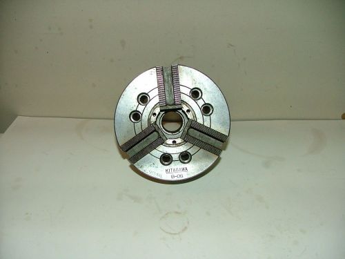 Kitagawa B-06 3 Jaw Power Chuck, 6 1/2&#034; OD, With Draw Tube, For CNC Lathe