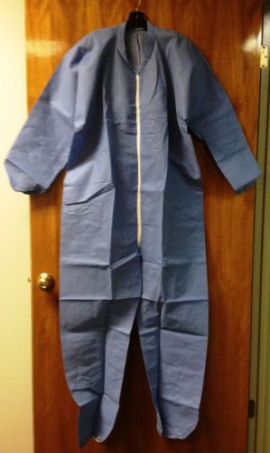 Case/25 coveralls. size large zip front. barrier. ppe.overstock new in box. for sale
