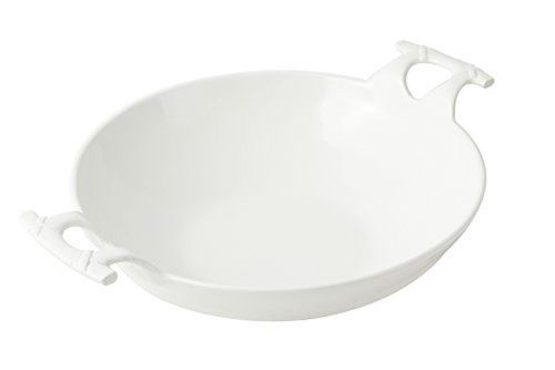 Bon Chef 6051 Aluminum Serving Wok with Handle for Buffet/Steam Table, 8 quart x