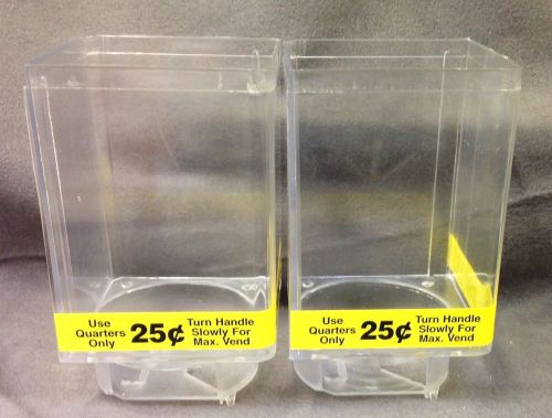 Set Lot of 2 Uturn U Turn Bulk Candy Vending Machine Small Canisters