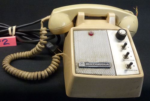 Vintage motorola t-1380ae desktop telephone 2-way receiver ham commercial radio for sale