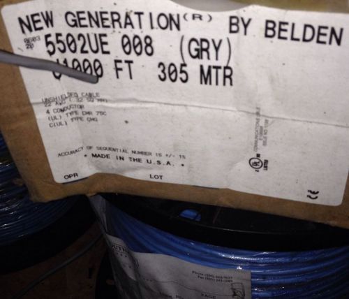 BELDEN 5502UE  4-CONDUCTORS 22AWG 300 VOLT Qty-100 feet