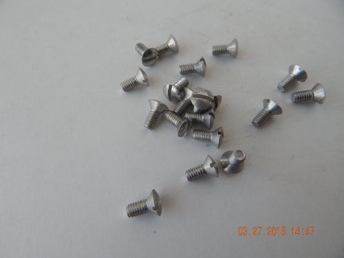 ALUMINUM OVAL HEAD SLOTTED MACHINE SCREW.  8/32 x 3/8&#034;.  50 PCS. NEW