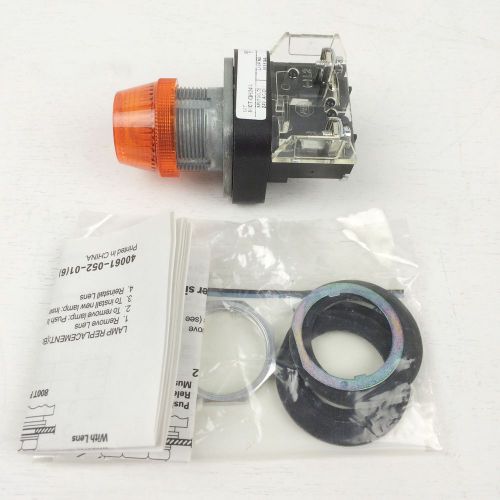 NEW Allen Bradley Amber (Orange) Pilot Light 800T-QH24A 24V AC/DC Serie T N319A