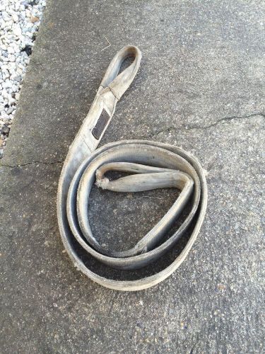 Pre owned industrial tow strap / lifting strap 4 inches wide 12 feet long for sale