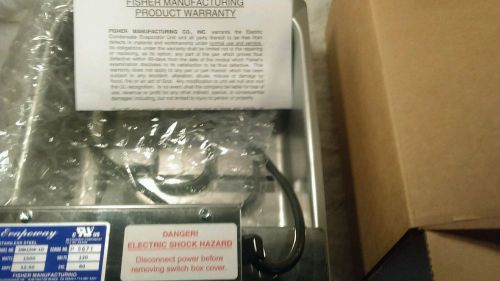 Fisher Manufacturing Evapoway Condensate evaporator  DM15W-1D. NIB