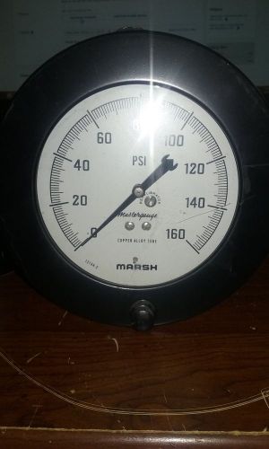 Marsh Instruments Gauge; 4 1/2&#034;, 1/4&#034; NPT... 0-160 PSI Master Gauge