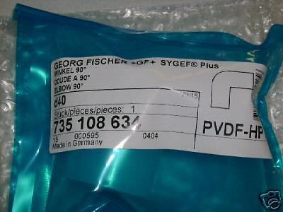 NEW GEORG FISCHER+GF+SYGEF 735 108 634 90° ELBOW 40mm