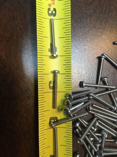 4-40 X 1&#034; SS Pan Head Machine Screw #1 Philips Lot Of 25