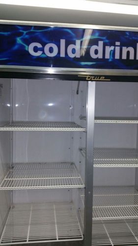 True 2 Door Commercial Glass Refrigerator