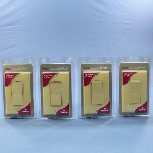 4 Leviton Ivory Decora Rocker Light Switches Single Pole 15A 120/277V 5671-2I