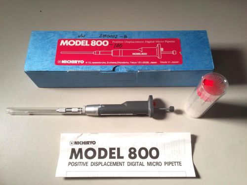 Nichiryo 100uL Positive Displacement Micro Pipette Model 800-100