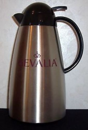 Gevalia liter thermal carafe server thermos stainless steel &amp; free travel mug for sale