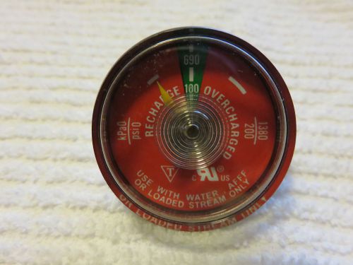 1-100# psi pressure gauge for portable water pressure fire extinguisher for sale