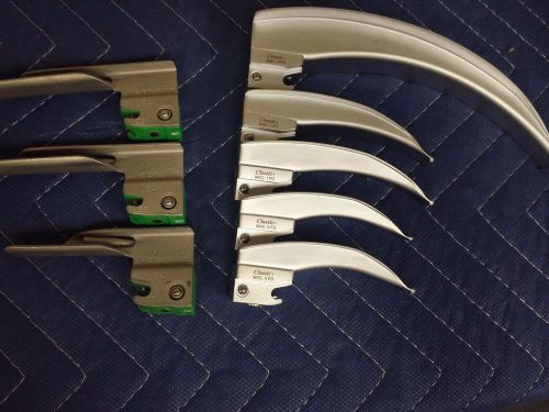 Heine &amp; Welch Allyn Laryngoscope Fiber Optic Blades - Various Sizes/8