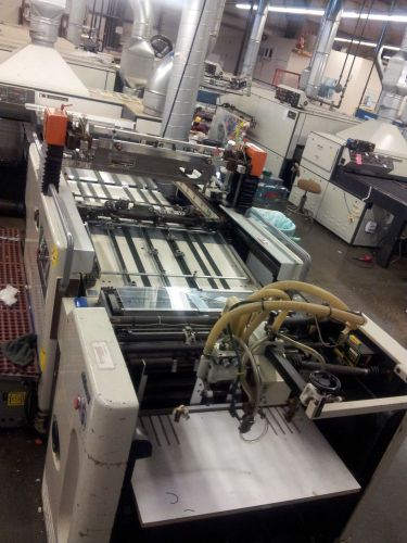 2000 SAKURAI MS-72 MAESTRO CYLINDER SPOT or FLOOD UV COATING SCREEN PRESS, 28&#034;