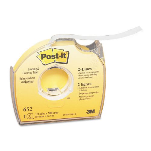 &#034;post-it labeling &amp; cover-up tape, non-refillable, 1/3&#034;&#034; x 700&#034;&#034; roll&#034; for sale