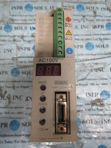 Mitsubishi MR-C20A1-L MELSRVO AC Servo Controller 200W 100-115VAC 1.5A *Tested*