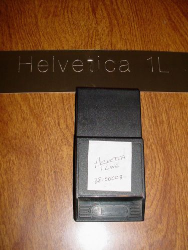 Helvetica 1 line Dahlgren Engraver Font Cartridge Wizzard Xl FREE SHIPPING