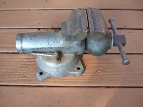 Vtg wilton cadet 4 1/2&#034; machinist vise 111009 bench swivel heavy duty holding for sale