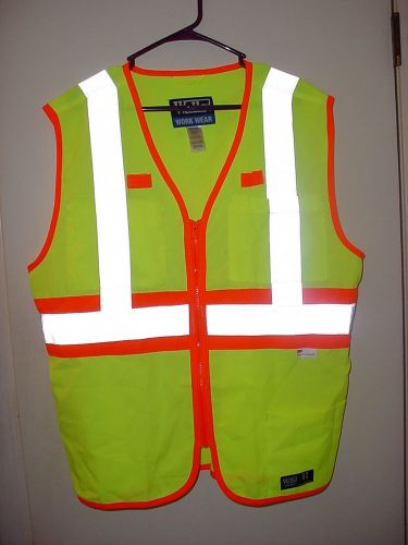 Walls Work Wear 3M Reflective Safety Fabric ANSI 2 Mens L Reg Chest 42-44 EC !