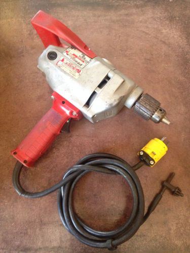 Milwaukee Cat No. 1650 Heavy Duty 1/2&#034; Drill  120V / 40 HZ  6 AMP 450 RPM