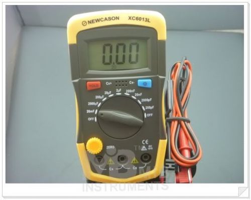 Digital capacitor capacitance cap meter  xc6013 range 200pf - 20mf  2% accuracy for sale