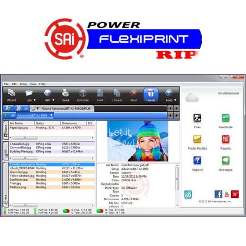 &#034;FLEXI PRINT POWER RIP SOFTWARE&#034; LICENSED VERSION + ORIGINAL CD (FREE SHIPPING)