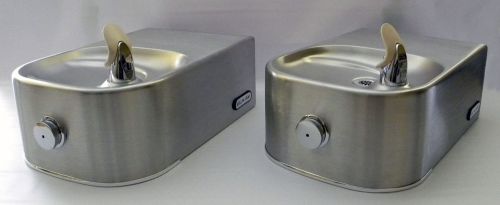 Lot of 2 Elkay EDFP214C Soft Sides ADA Drinking Fountains w/ Flexi-Guard Bubbler