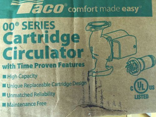 Taco 00 Series Circulating Pump. New In Box, Free Shipping