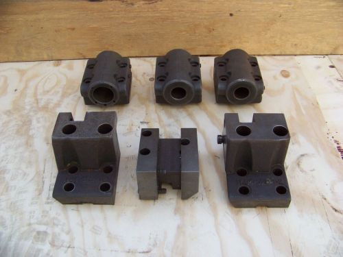 LOT OF 6 CNC TOOL HOLDERS MORI SEIKI  CNC LATHE TURRET TOOL HOLDER ETC.