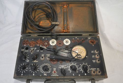 (1) SUPREME military tube tester I-177B parts or restore