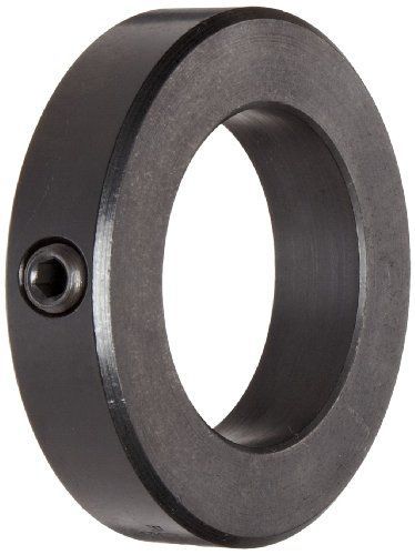 Ruland MSC-8-F Set Screw Shaft Collar, Black Oxide Steel, Metric, 8mm Bore, 16mm